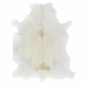 RENIFER carpet – natural leather, decorative, throw – albino POK013 premium white / cream