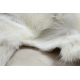 Dywan RENIFER - naturalna skóra, dekoracyjna, narzuta - albino POK013 premium biały / krem