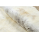 RENIFER carpet – natural leather, decorative, throw – albino POK013 premium white / cream