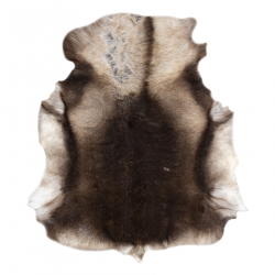 RENIFER carpet – natural leather, decorative, throw – premium POK001 brown / beige