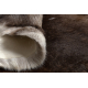 RENIFER carpet – natural leather, decorative, throw – premium POK001 brown / beige