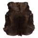 Dywan RENIFER - naturalna skóra, dekoracyjna, narzuta - premium POK002 brązowy