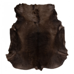 RENIFER-matto – luonnonnahka, koristeellinen, heittopeite – premium POK002 ruskea