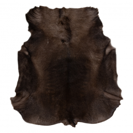 RENIFER carpet – natural leather, decorative, throw – premium POK002 brown