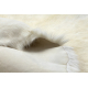 RENIFER carpet – natural leather, decorative, throw – premium POK004 cream