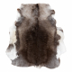 RENIFER carpet – natural leather, decorative, throw – standard POK014 brown / grey