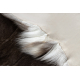RENIFER carpet – natural leather, decorative, throw – standard POK014 brown / grey