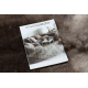 RENIFER carpet – natural leather, decorative, throw – standard POK014 brown / grey