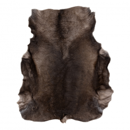 REN Rentierfell – Naturleder, dekorativ, Überwurf – standard POK015 braun