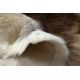 RENIFER tæppe – naturlæder, dekorativt, plaid – standard POK016 rød / beige