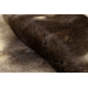 RENIFER carpet – natural leather, decorative, throw – standard POK016 brown / beige