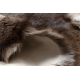 REN Rentierfell – Naturleder, dekorativ, Überwurf – standard POK018 braun / grau
