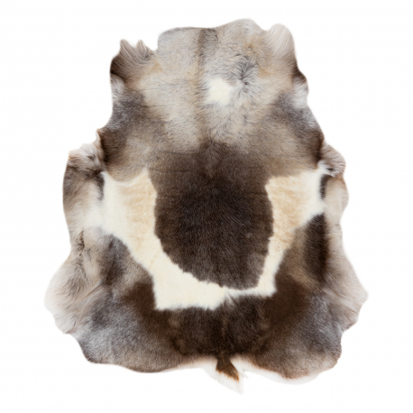 REN Rentierfell – Naturleder, dekorativ, Überwurf – standard POK019 braun