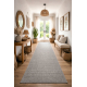 Alfombra de pasillo CASABLANCA LOOP gris claro, lazo, suave