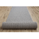 Alfombra de pasillo CASABLANCA LOOP gris claro, lazo, suave