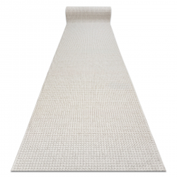 Tapis de couloir CASABLANCA LOOP blanc, bouclé, doux