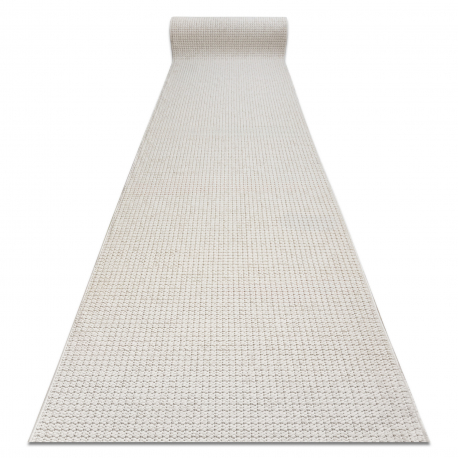 Alfombra de pasillo CASABLANCA LOOP blanco, lazo, suave