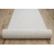Alfombra de pasillo CASABLANCA LOOP blanco, lazo, suave