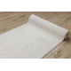 Tapis de couloir CASABLANCA LOOP blanc, bouclé, doux