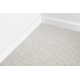 Fitted carpet CASABLANCA LOOP white loop, soft