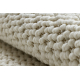 Fitted carpet CASABLANCA LOOP white loop, soft