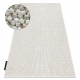 Montert teppe CASABLANCA LOOP hvit / beige hempe, myk