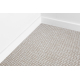 Montert teppe CASABLANCA LOOP hvit / beige hempe, myk