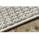 Fitted carpet CASABLANCA LOOP white / beige loop, soft
