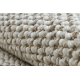 Moquette CASABLANCA LOOP blanc / beige bouclé, doux
