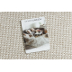 Fitted carpet CASABLANCA LOOP white / beige loop, soft