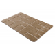Two-piece bathroom set rug SUPREME LINES, non-slip, soft - beige