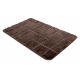 Two-piece bathroom set rug SUPREME LINES, non-slip, soft - brown