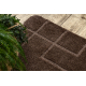 Two-piece bathroom set rug SUPREME LINES, non-slip, soft - brown
