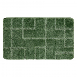 Bathroom rug SUPREME LINES, non-slip, soft - green