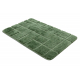 Two-piece bathroom set rug SUPREME LINES, non-slip, soft - green