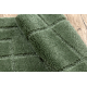 Two-piece bathroom set rug SUPREME LINES, non-slip, soft - green
