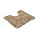 Two-piece bathroom set rug SUPREME STONES, non-slip, soft - beige
