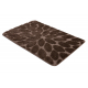 Two-piece bathroom set rug SUPREME STONES, non-slip, soft - brown