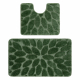 Two-piece bathroom set rug SUPREME STONES, non-slip, soft - green