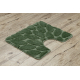Ensemble de salle de bain deux pièces tapis SUPREME STONES, des pierres, antidérapant, doux - vert