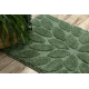 Two-piece bathroom set rug SUPREME STONES, non-slip, soft - green