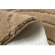 Two-piece bathroom set rug SUPREME WAVES, non-slip, soft - beige