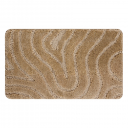 Badeværelsestæppe SUPREME WAVES, Bølger, skridsikkert, blødt - beige