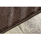 Ensemble de salle de bain deux pièces tapis SUPREME WAVES, vagues, antidérapant, doux - marron