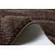 Ensemble de salle de bain deux pièces tapis SUPREME WAVES, vagues, antidérapant, doux - marron