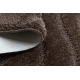 Ensemble de salle de bain deux pièces tapis SUPREME WAVES, vagues, antidérapant, doux - marron