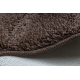 Ensemble de salle de bain deux pièces tapis SUPREME WAVES, vagues, antidérapant, doux - marron