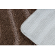 Ensemble de salle de bain deux pièces tapis SUPREME WAVES, vagues, antidérapant, doux - marron