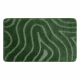 Tappeto da bagno SUPREME WAVES, cerchio, antiscivolo, morbido - verde