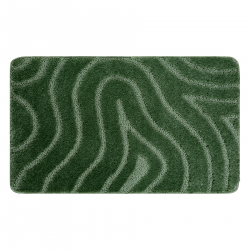 Bathroom rug SUPREME WAVES, non-slip, soft - green